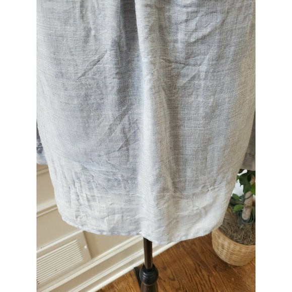 Just Living Women's Solid Gray Polyester Henley Neck Long Sleeve Casual Shirt S - Picture 4 of 12